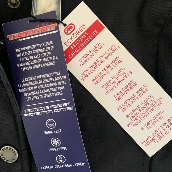 ECKORED  Down/Duvet Winter Jacket/Parka/Coat Size Small NWT - Picture 5 of 7